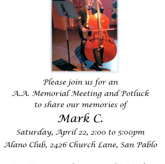 Mark Memorial – April 22